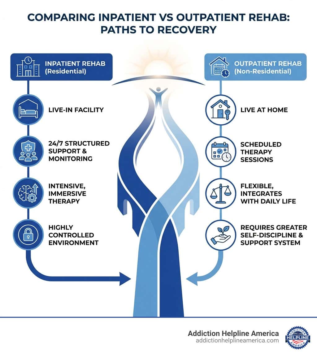 Comparing Inpatient vs Outpatient Rehab