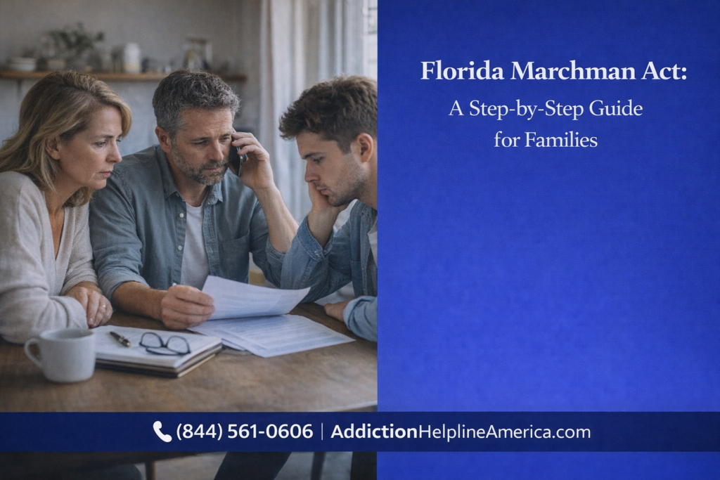 Florida family meeting with an attorney to file a Marchman Act petition for a loved one